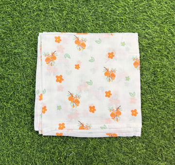 Muslin Swaddle - Heart Fruit