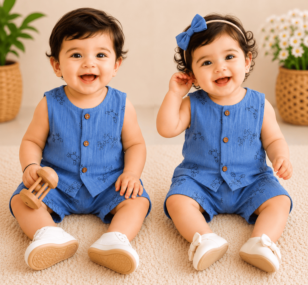 Premium Muslin Double Cloth Sleeveless Sets
