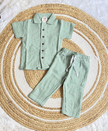 Premium Muslin Co-ord Set for Boys with Pant
