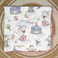 4 Layer Receiving Blanket - Circus Elephant