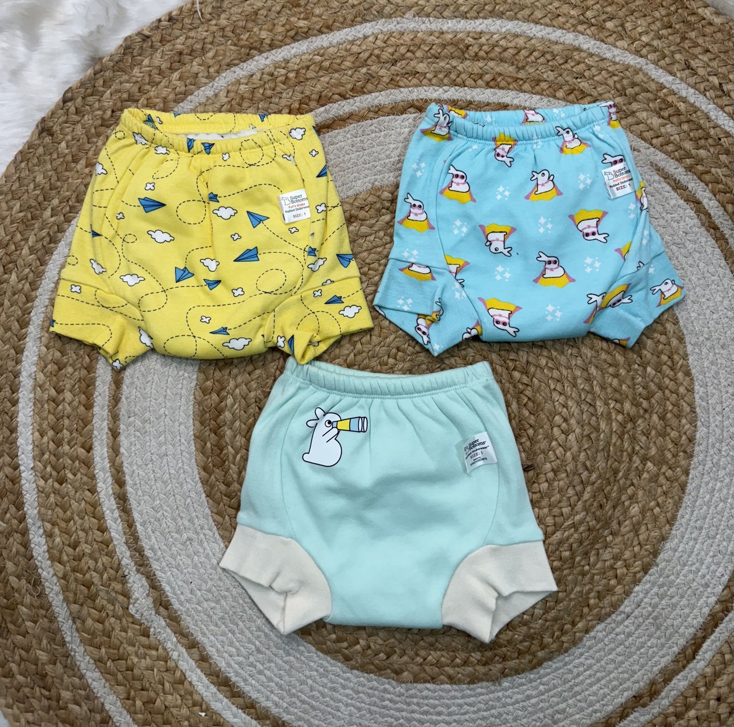 Padded Potty Training Pants - Size 1 (1-2 Years)