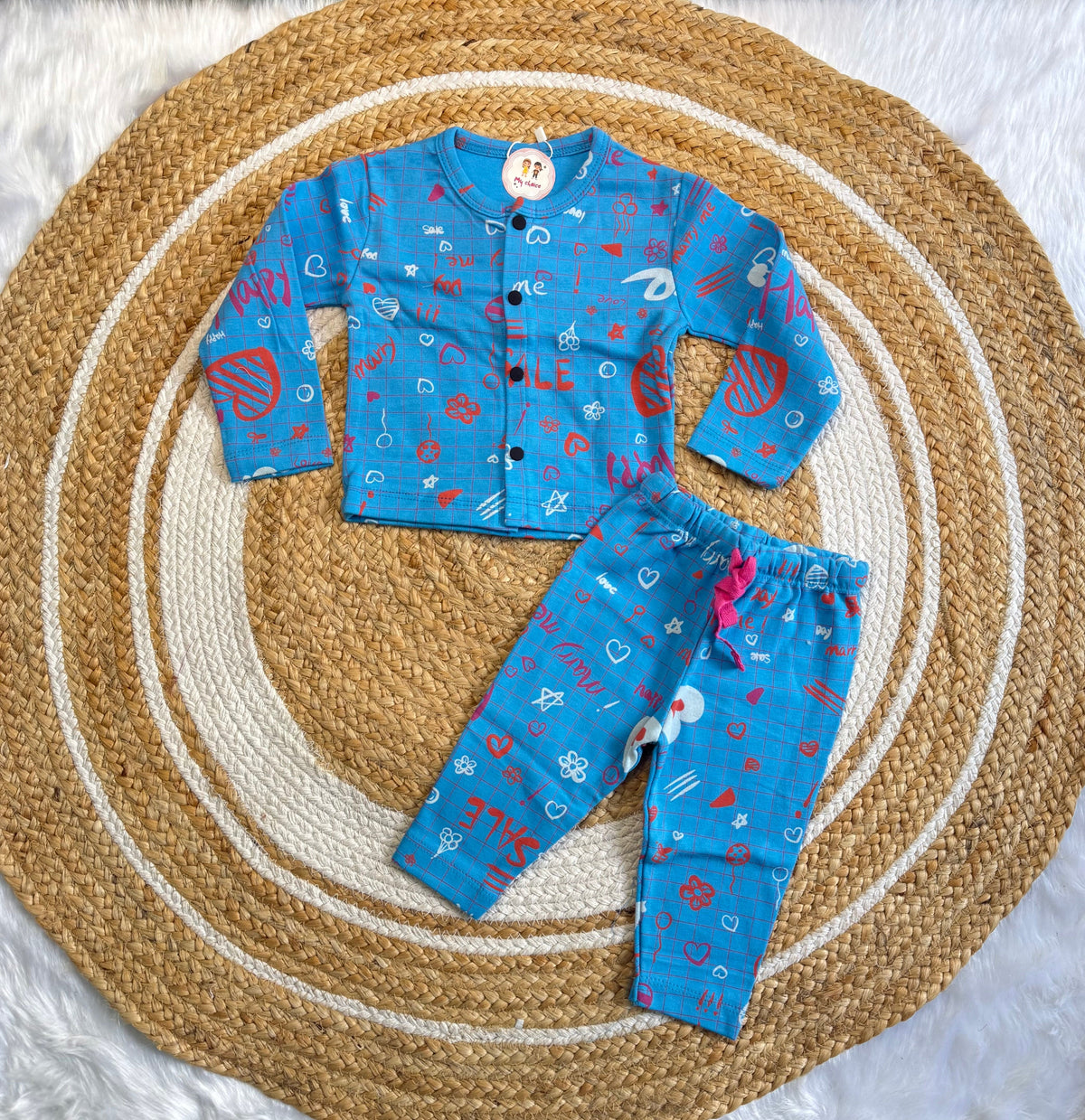 Button Full Sleeve Co-ords Set
