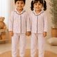 Premium Full Sleeve Night Suit - Red Dots