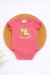 Onesie- Coral Pink Caterpillar