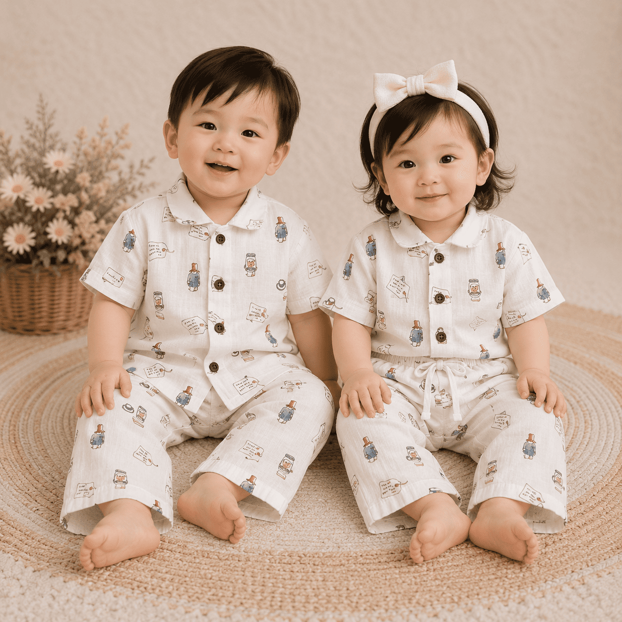 Premium Muslin Co-ord Set for Boys with Pant