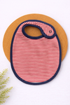 Baby Bib - Red Stripes