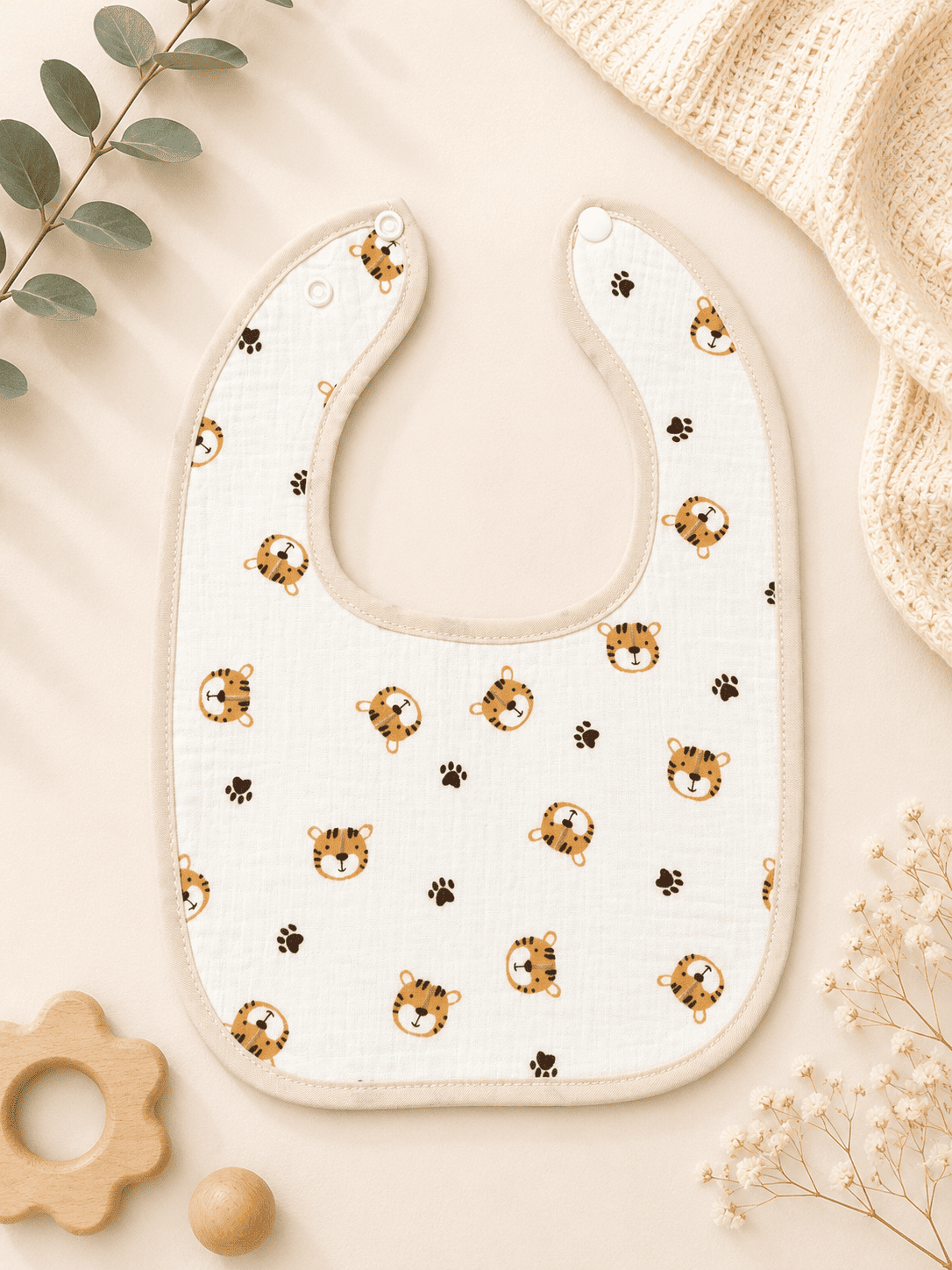 Muslin Bib - Tiger