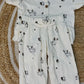Peplum Top with Pant Set - Forest Friends