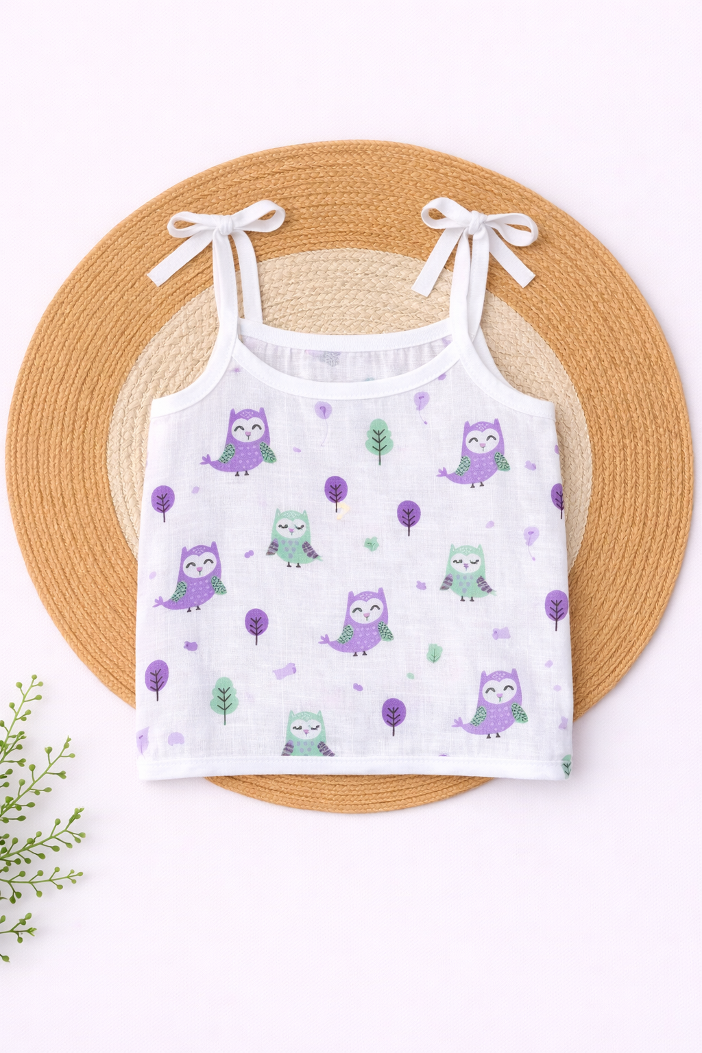Muslin Jabla Knot - Owls