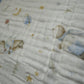 Muslin Receiving Blanket - Blue Border Space Theme