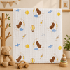 Muslin 6 Layer Bath Towel- Bear Sleeping on Moon
