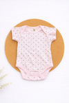 Onesie- Pink Black Dot