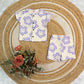 Button Shorts Set - Lavender Smiley