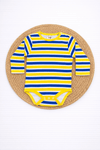 Onesies- Yellow Blue Stripes