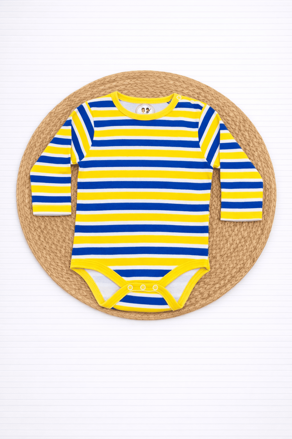 Onesies- Yellow Blue Stripes