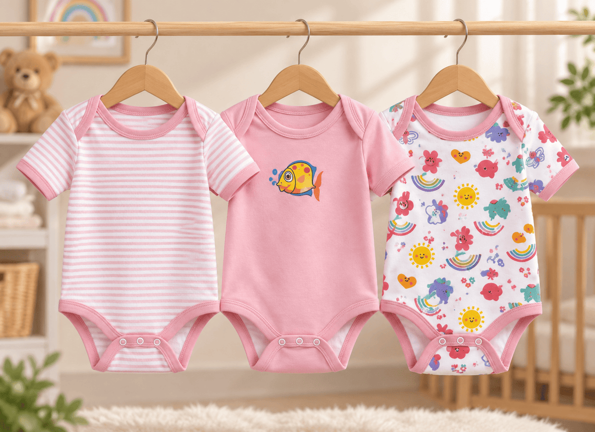 3 Piece Onesies Set Soft Cotton