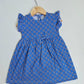 Frill Sleeve Frock - Blue