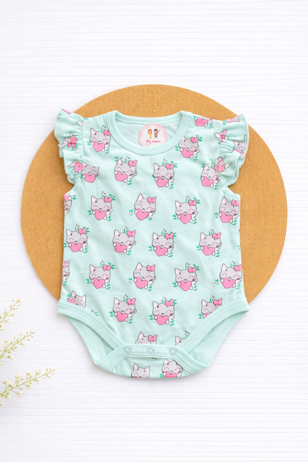 Onesie- Cat with Heart