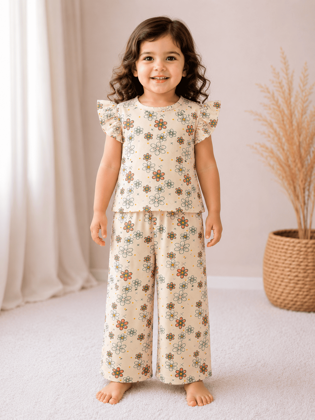 Frill Sleeve Palazzo Co-ord Sets