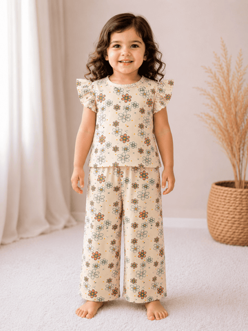 Frill Sleeve Palazzo Co-ord Sets