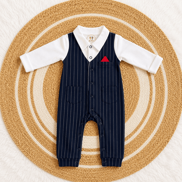 Fancy Baby Boy Romper