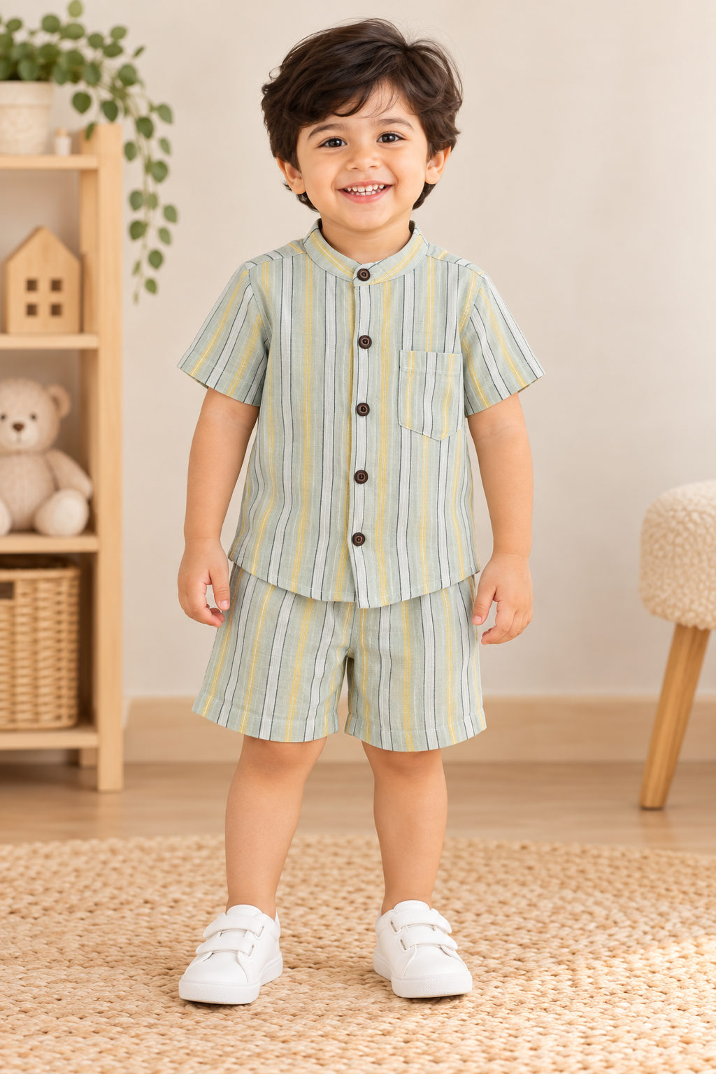 Premium Muslin Co-Ord Set for Boys