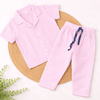 Half Sleeve Kids Night Suit Pure Cotton - Pink Stripes