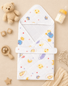 4-Layer Hooded Towel - Dino Space Print