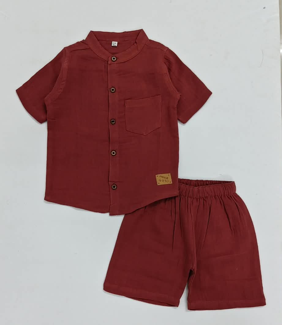 Premium Muslin Co-Ord Set for Boys