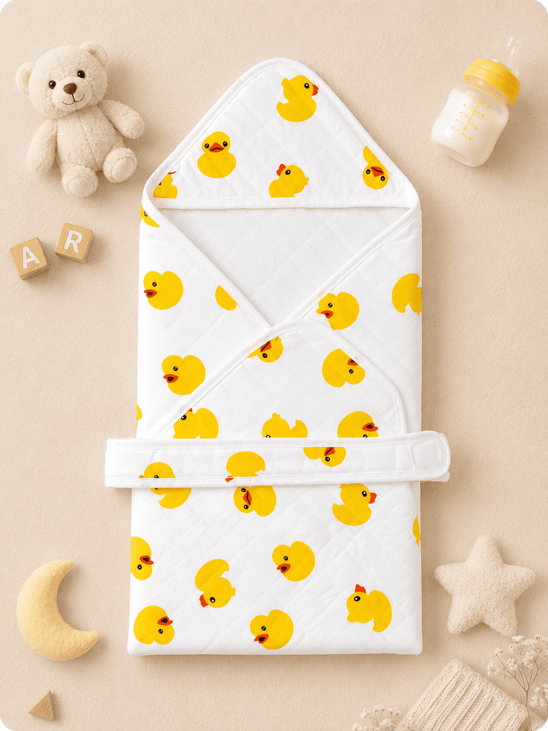 4-Layer Hooded Towel - Duck