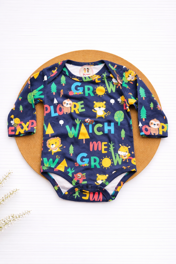 Onesie- Dark Blue Grow