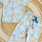 Half Sleeve Kids Night Suit - Flower with Pooh