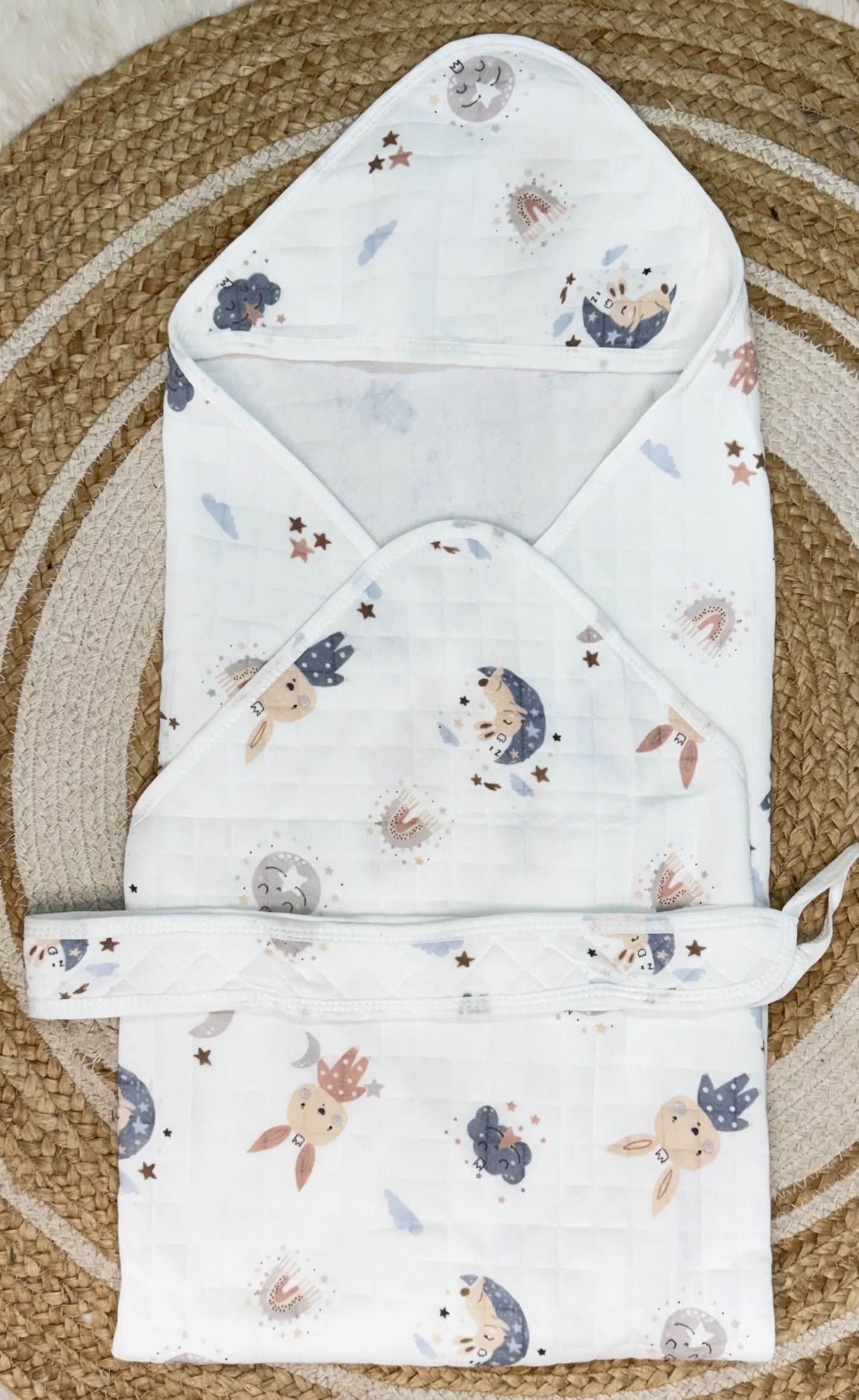 4-Layer Hooded Towel - Dreamy Night Forest