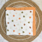 Muslin Receiving Blanket - Orange Pumpkin