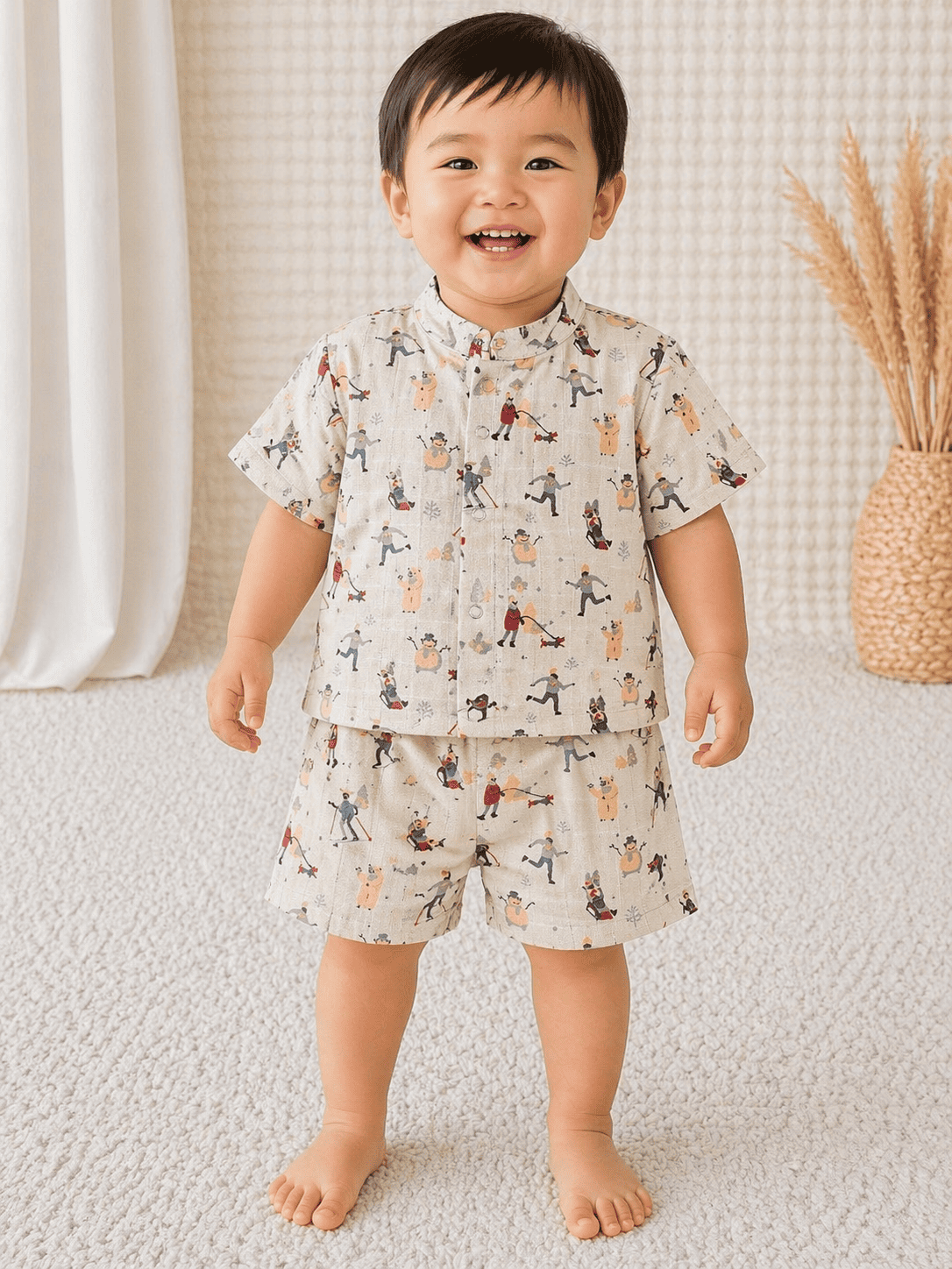 Premium Muslin Co-Ord Set for Boys