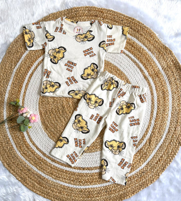 Half Sleeve Co-Ords Set - Simba