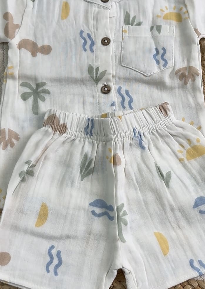 Premium Muslin Co-Ord Set for Boys