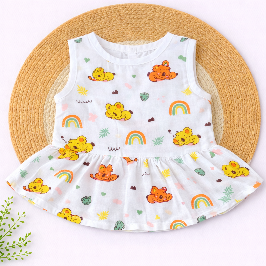 Muslin Frock Frill - Kola Sleeping