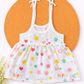 Muslin Knot Frock- Cherry