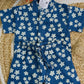 Premium Muslin Co-Ord Set - Blue Flower