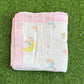 Muslin Receiving Blanket - Pink Border with Unicorn 100*100 cm