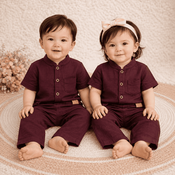 Premium 2-Layer Muslin Shirt & Pant Set
