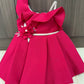 Premium Scuba Frock with Flair - Pink (Baby)