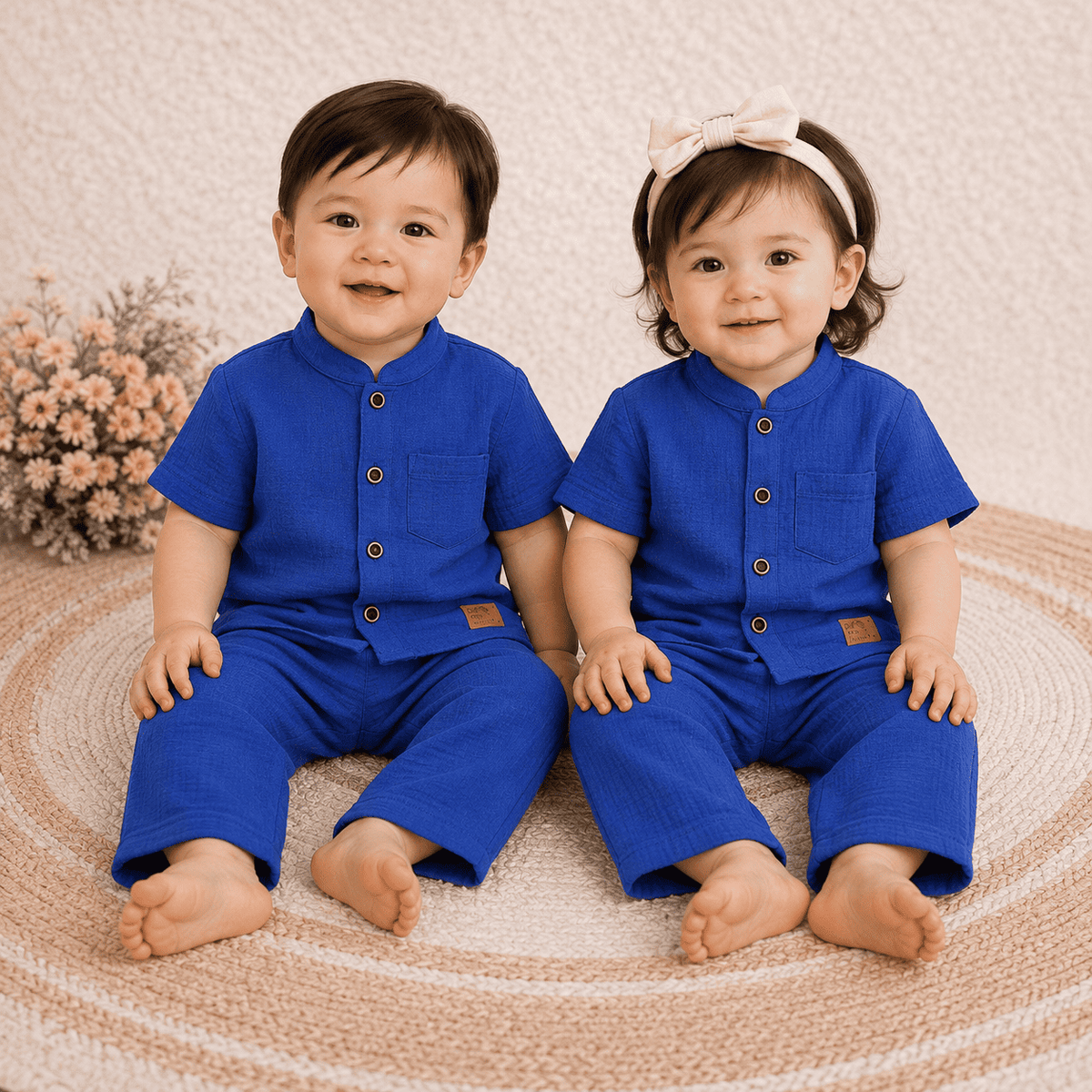 Premium 2-Layer Muslin Shirt & Pant Set