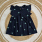 Frill Sleeve Frock - Navy Blue