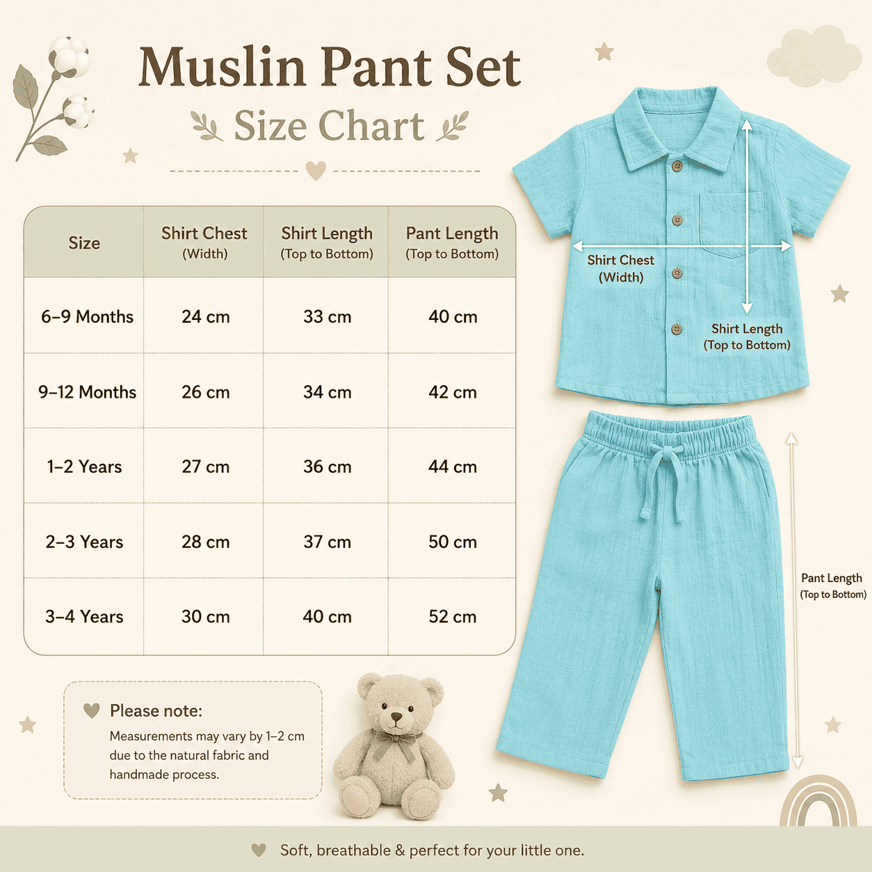 Premium Muslin Pant Set