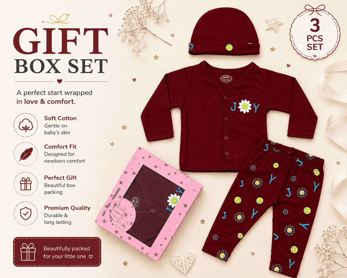 Gift Box Set - Maroon Joy
