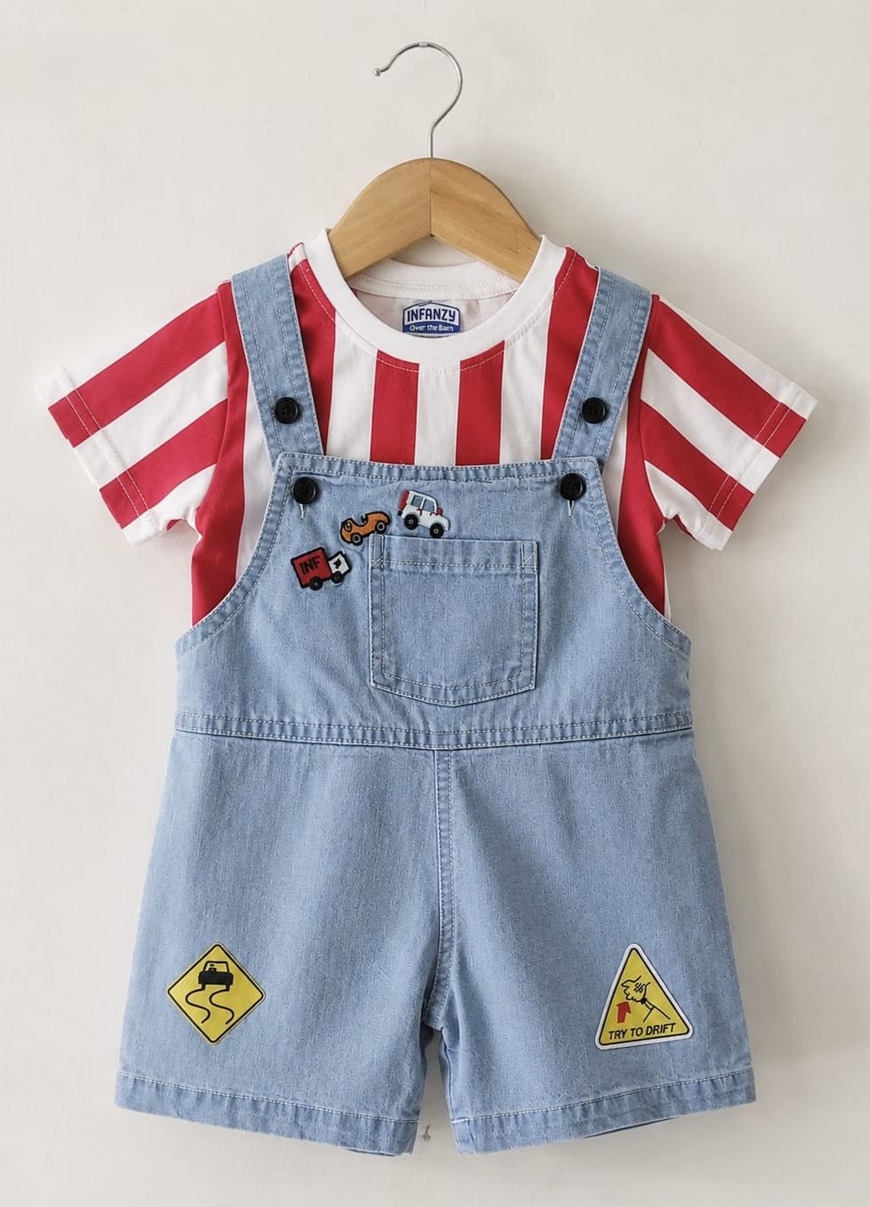 Denim Dungaree Set