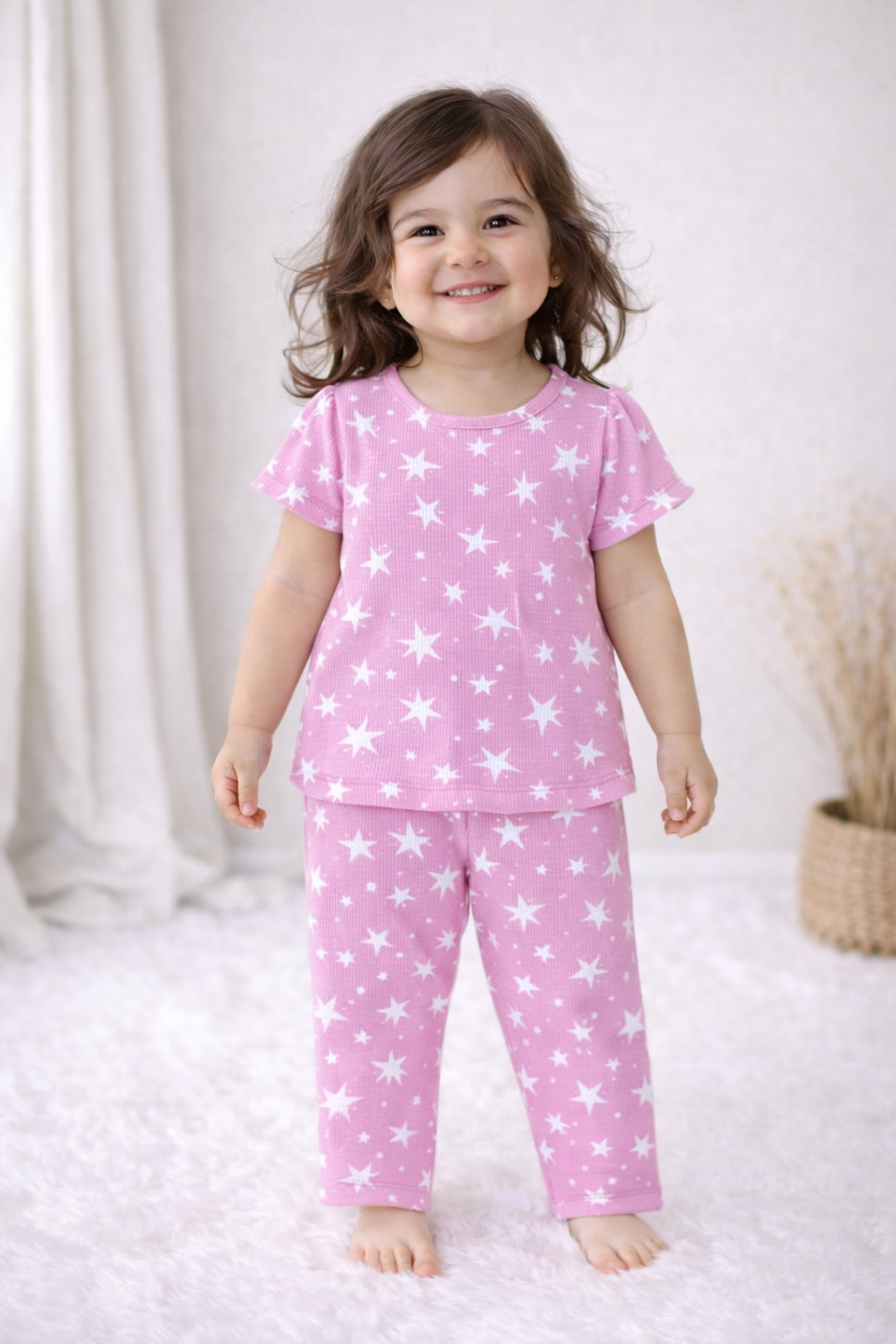 Girls Ribbed Star Co-ords Set