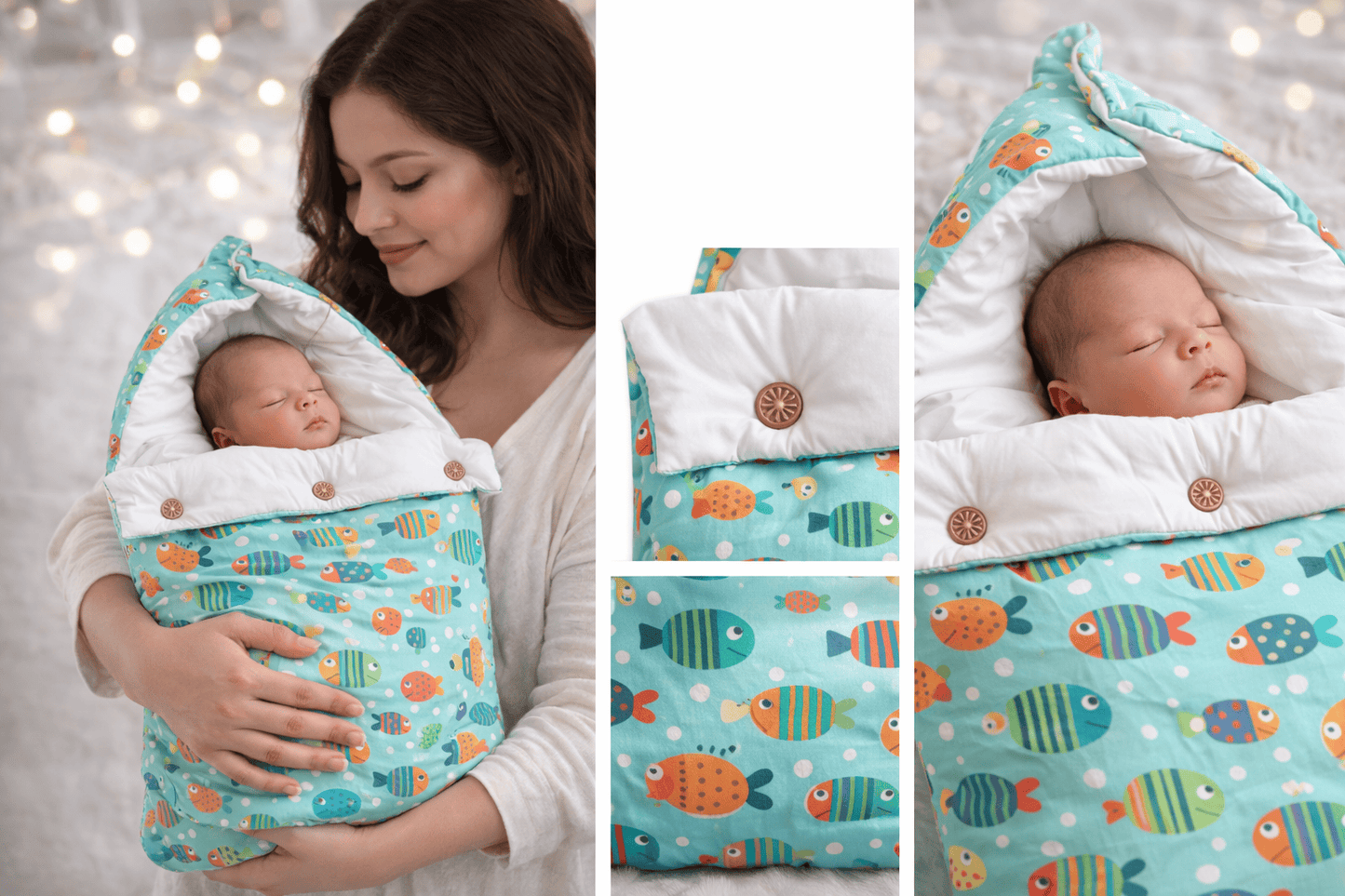 Premium Muslin Carry Nest - Fish
